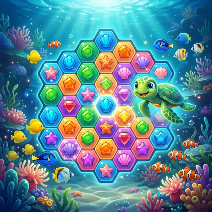 Coral Match gameplay artwork